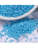 MIYUKI Delica. Color: TURQUOISE BLUE. 1,3x1,6 mm. 0,8 mm perforación. 10 gr (2000 uds aprox). MIYUKI Delica. Color: TURQUOISE BLUE. 1,3x1,6 mm. 0,8 mm perforación. 10 gr (2000 uds aprox).