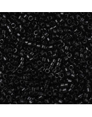 MIYUKI Delica. Color: BLACK. 1,3x1,6 mm (11/0). 0,8 mm perforación. 10 gramos (2000 uds aprox). MIYUKI Delica. Color: BLACK. 1,3x1,6 mm (11/0). 0,8 mm perforación. 10 gramos (2000 uds aprox).