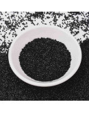 MIYUKI Delica. Color: BLACK. 1,3x1,6 mm (11/0). 0,8 mm perforación. 10 gramos (2000 uds aprox). MIYUKI Delica. Color: BLACK. 1,3x1,6 mm (11/0). 0,8 mm perforación. 10 gramos (2000 uds aprox).