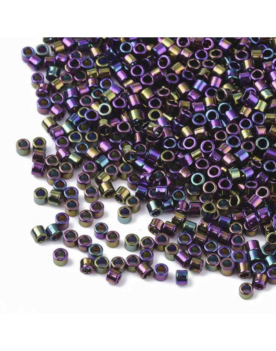 FGB Delica. Color: METALLIC COLORFUL (1). 1,5x1 mm. 0,8 mm perforación. 10 gr (2000 uds aprox).