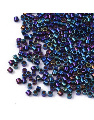 FGB Delica. Color: METALLIC COLORFUL (2). 1,5x1 mm. 0,8 mm perforación. 10 gr (2000 uds aprox).