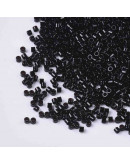 FGB Delica. Color: BLACK. 1,5x1 mm. 0,8 mm perforación. 10 gr (2000 uds aprox).