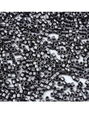 FGB Delica. Color: FROST DARK GRAY. 1,5x1 mm. 0,8 mm perforación. 10 gr (2000 uds aprox).