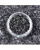 FGB Delica. Color: FROST DARK GRAY. 1,5x1 mm. 0,8 mm perforación. 10 gr (2000 uds aprox).