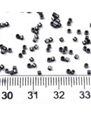 FGB Delica. Color: FROST DARK GRAY. 1,5x1 mm. 0,8 mm perforación. 10 gr (2000 uds aprox).