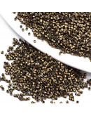 FGB Delica. Color: FROST DARK GOLDEN ROD. 1,5x1 mm. 0,8 mm perforación. 10 gr (2000 uds aprox).
