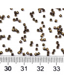 FGB Delica. Color: FROST DARK GOLDEN ROD. 1,5x1 mm. 0,8 mm perforación. 10 gr (2000 uds aprox).