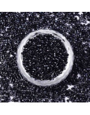 FGB Delica. Color: LUSTER BLACK. 1,5x1 mm. 0,8 mm perforación. 10 gr (2000 uds aprox).