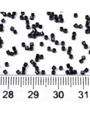 FGB Delica. Color: LUSTER BLACK. 1,5x1 mm. 0,8 mm perforación. 10 gr (2000 uds aprox).