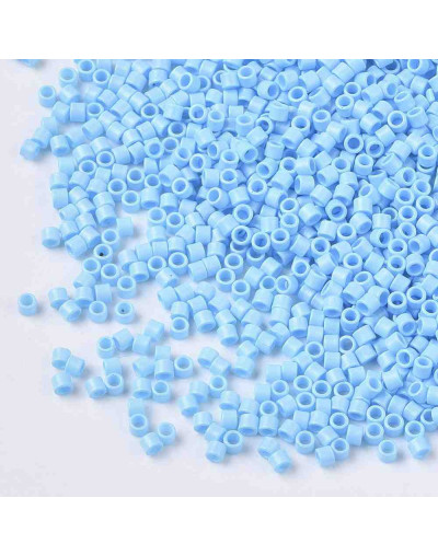 FGB Delica. Color: LIGHT SKY BLUE. 1,5x1 mm. 0,8 mm perforación. 10 gr (2000 uds aprox).