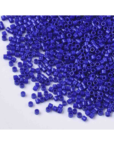 FGB Delica. Color: BLUE. 1,5x1 mm. 0,8 mm perforación. 10 gr (2000 uds aprox).