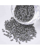 FGB Delica. Color: GRAY. 1,5x1 mm. 0,8 mm perforación. 10 gr (2000 uds aprox).