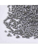 FGB Delica. Color: GRAY. 1,5x1 mm. 0,8 mm perforación. 10 gr (2000 uds aprox).