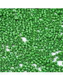 FGB Delica. Color: GREEN. 1,5x1 mm. 0,8 mm perforación. 10 gr (2000 uds aprox).