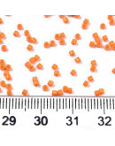 FGB Delica. Color: DARK ORANGE. 1,5x1 mm. 0,8 mm perforación. 10 gr (2000 uds aprox).