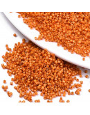 FGB Delica. Color: LUSTER DARK ORANGE. 1,5x1 mm. 0,8 mm perforación. 10 gr (2000 uds aprox).