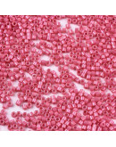 FGB Delica. Color: LUSTER HOT PINK. 1,5x1 mm. 0,8 mm perforación. 10 gr (2000 uds aprox).