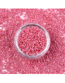 FGB Delica. Color: LUSTER HOT PINK. 1,5x1 mm. 0,8 mm perforación. 10 gr (2000 uds aprox).