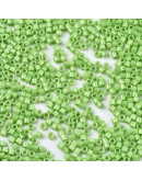 FGB Delica. Color: LUSTER LIGHT GREEN. 1,5x1 mm. 0,8 mm perforación. 10 gr (2000 uds aprox).