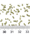 FGB Delica. Color: LUSTER OLIVE. 1,5x1 mm. 0,8 mm perforación. 10 gr (2000 uds aprox).