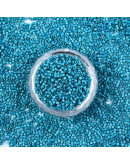 FGB Delica. Color: LUSTER DEEP SKY. 1,5x1 mm. 0,8 mm perforación. 10 gr (2000 uds aprox).