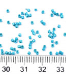 FGB Delica. Color: LUSTER DEEP SKY. 1,5x1 mm. 0,8 mm perforación. 10 gr (2000 uds aprox).