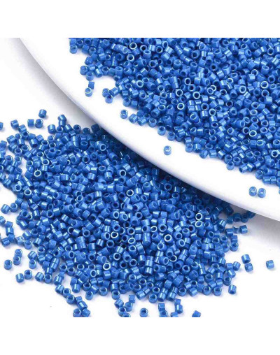 FGB Delica. Color: LUSTER ROYAL BLUE. 1,5x1 mm. 0,8 mm perforación. 10 gr (2000 uds aprox).