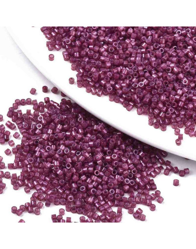 FGB Delica. Color: LUSTER MEDIUM VIOLET. 1,5x1 mm. 0,8 mm perforación. 10 gr (2000 uds aprox).