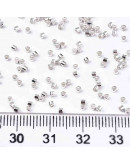 FGB Delica. Color: METALLIC SILVER. 1,5x1 mm. 0,8 mm perforación. 10 gr (2000 uds aprox). FGB Delica. Color: METALLIC SILVER. 1,5x1 mm. 0,8 mm perforación. 10 gr (2000 uds aprox).