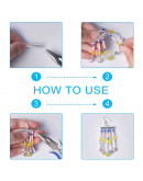 Terminales tubo con tapas. Aleación de cobre. Color plateado. 6x10x4 mm. 1x3 mm perforación. 10 uds.