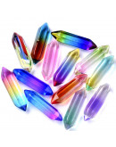 Glass. Color Mixto. Hexágono. 2 puntas. 30 milímetros. Sin perforación. 1 unidad. Glass. Color Mixto. Hexágono. 2 puntas. 30 milímetros. Sin perforación. 1 unidad.