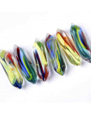 Glass. Color Full. Hexágono. 2 puntas. 30 milímetros. Sin perforación. 1 unidad. Glass. Color Full. Hexágono. 2 puntas. 30 milímetros. Sin perforación. 1 unidad.