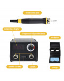 Pirógrafo. Control de temperatura. Pantalla Led. Para 2 lapiceros. 60W/110V. Set de 24 piezas. Pirógrafo. Control de temperatura. Pantalla Led. Para 2 lapiceros. 60W/110V. Set de 24 piezas.