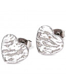 Pin para aretes con cierre. Corazón. Acero inoxidable. Color plateado. Pin 12x13 milímetros. 2 uds. Pin para aretes con cierre. Corazón. Acero inoxidable. Color plateado. Pin 12x13 milímetros. 2 uds.