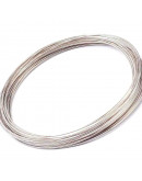 Acero memoria. Color plateado. Calibre 18 (1 mm). 6 cm diámetro. 10 vueltas.