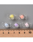 Caramelo (1). Varios colores. 9x17x8,5 milímetros. 2 mm perforación. 20 unidades.