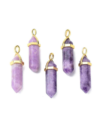 Jade. Engarce de aleación. Color dorado. 35 milímetros. 3x4,5 perforación. 1 unidad.