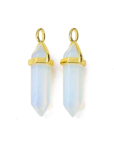 Opalina. Engarce de aleación. Color dorado. 35 milímetros. 3x4,5 perforación. 1 unidad.