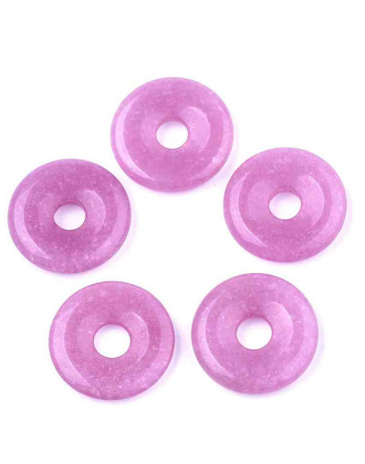 Jade. Dona. Color Púrpura. 20x4 milímetros. 5 mm diámetro. 1 unidad.