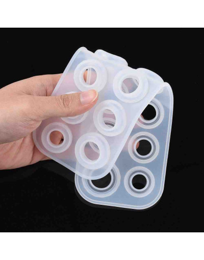 Moldes de silicona. Para resina. Anillos. 257x82x8 milímetros. Anillos de 22 a 28 mm. 1 unidad.
