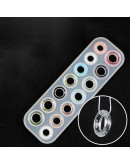 Moldes de silicona. Para resina. Anillos. 257x82x8 milímetros. Anillos de 22 a 28 mm. 1 unidad. Moldes de silicona. Para resina. Anillos. 257x82x8 milímetros. Anillos de 22 a 28 mm. 1 unidad.