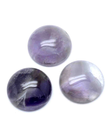 Amatista. Moneda. 25x6 milímetros. Sin perforacion. 1 unidad.