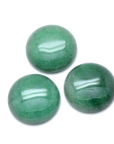 Aventurina verde. Moneda. 25x6 milímetros. Sin perforacion. 1 unidad.