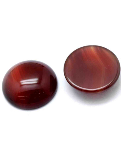 Carnelian. Moneda. 25x6 milímetros. Sin perforacion. 1 unidad.