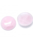 Cuarzo rosa. Moneda. 25x6 milímetros. Sin perforacion. 1 unidad. Cuarzo rosa. Moneda. 25x6 milímetros. Sin perforacion. 1 unidad.