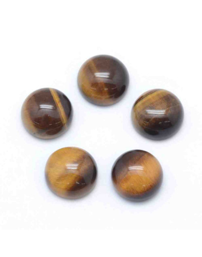 Ojo de tigre. Moneda. 8x3 milímetros. Sin perforacion. 1 unidad.