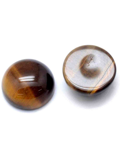 Ojo de tigre. Moneda. 8x3 milímetros. Sin perforacion. 1 unidad.