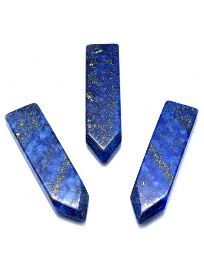 Lapislazuli. Rectángulo+Flecha. 52x13 milímetros. 6 milímetros grosor. Sin perforación. 1 unidad.