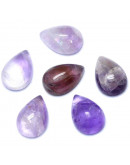 Amatista. Gota. 10x7x3 milímetros. Sin perforación. 1 unidad.