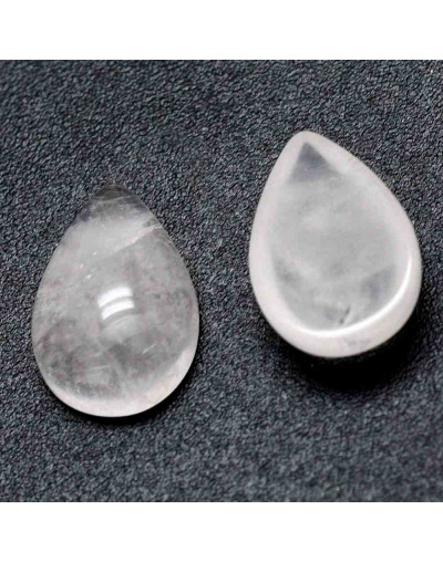 Cuarzo rosa. Gota. 10x7x3 milímetros. Sin perforación. 1 unidad.